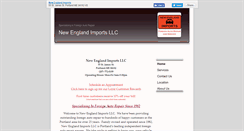 Desktop Screenshot of newenglandimportsllc.com